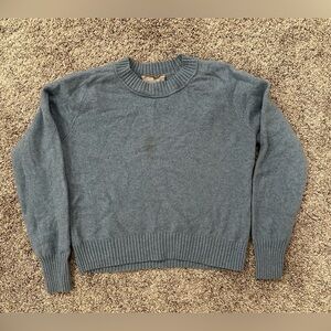 Everlane Light Blue Cashmere and Wool Crewneck Sweater Sz M